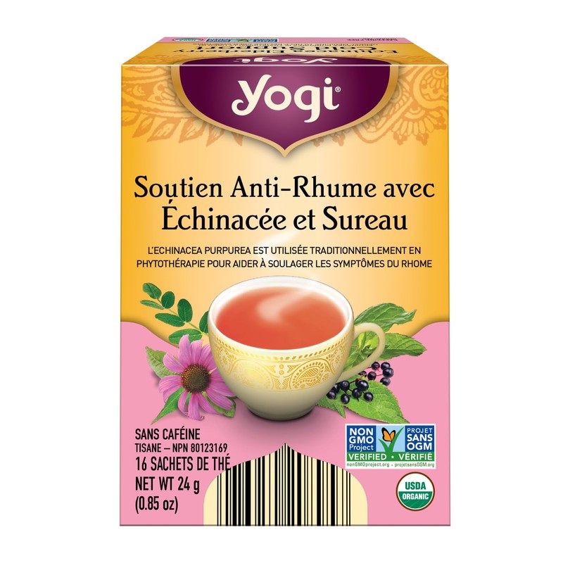 Yogi Tea - Echinacea Elderberry Cold Support Tea (3 Pack)