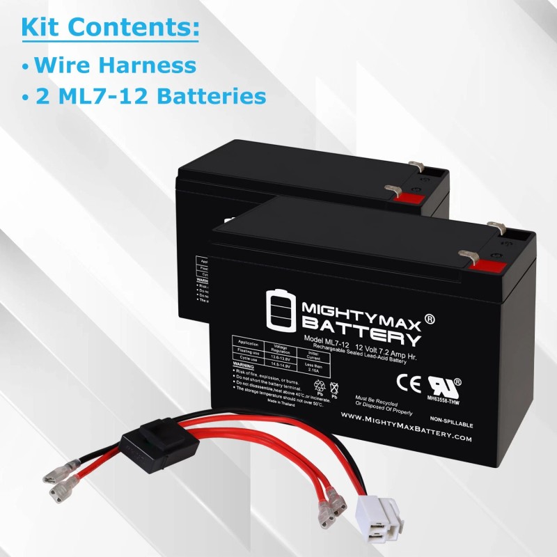 Mighty Max 12V 7Ah SLA Battery Compatible With Razor Pocket