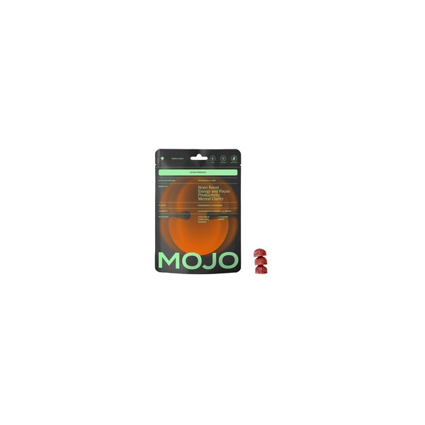 MOJO Extra Strength Brain Boost Gummies Strawberry & Tangerine 20