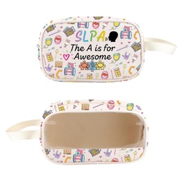 PXTIDY Speech Therapy Clear Toiletry Bag SLPA Gift Speech Language Pathology Assistant Gift SLPA Thank You Gifts