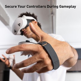 PRISMXR Controller Grips Compatible with Meta/Oculus Quest 3S/ Quest 3, Soft Microfiber Strap