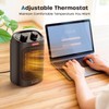 ECOWELL 1500W Portable Space Heater for Indoor Use, 60°Oscillating,Small Electric
