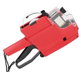 MX-6600 Tagging Gun Price Guntagging Gun for Standard Retail Price Tag Attacher Gun Kit with 10 Digits 2 Lines (Red)