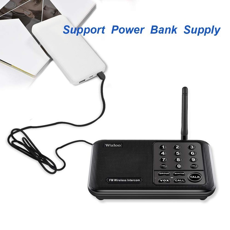 Wuloo Intercoms Wireless for Home 1 Mile (5280 Feet) Range