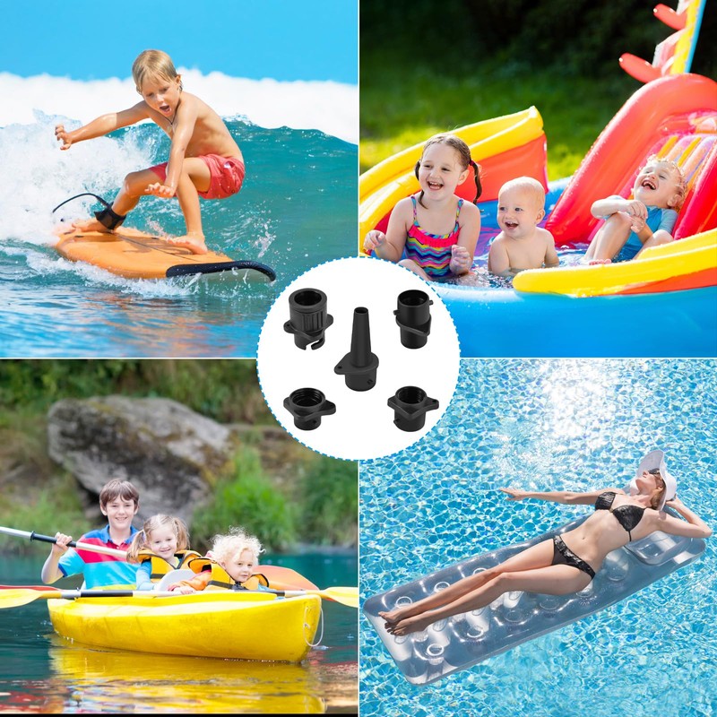 Sup Valve Adapter, Inflatable Adapter, Pump Adapter with 4 Gas
