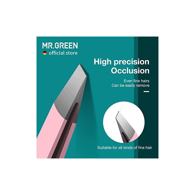 MR.GREEN Acero Inoxidable Pinzas Multiusos con Punta Inclinada, Herramienta de