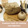 Clay Modelling Tools, 10 Pcs Wooden Clay Sculpting Modelling Pottery