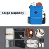WANDF Drawstring Backpack Sports Bag with Shoe Compartment Water Resistant