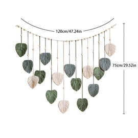 anneratteryer Macrame Wall Hanging, Boho Decoration, Macrame Wall Hanging, Room Decor, Macrame Wall Hanging, Large Boho Decoration, for Outdoor, Living Room, Bedroom, Indoor, Children's Room (120 x 75