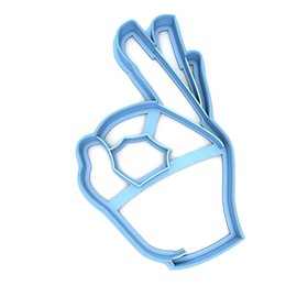 Sweet Prints Inc Okay Hand Cookie Cutter - Dishwasher Safe (3")