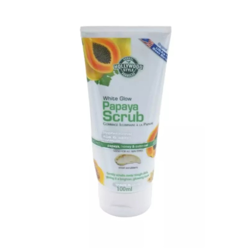Hollywood Style White Glow Papaya Scrub - Professional Spa Formula