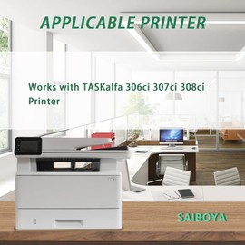 SAIBOYA High Yield TK-5197 TK5197 TK-5197K TK-5197C TK-5197M TK-5197Y Toner Cartridge Replacement for Kyocera TASKalfa 306ci 307ci 308ci,Copystar CS306ci CS307ci CS308ci Printer