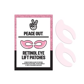 PEACE OUT Skincare Puffy Eyes, Biocellulose Under-Eye Mask, Minimize Puffiness & Tired Eyes with Caffeine and Niacinamide, Under Eye Patches for Dark Circles, 6 pairs