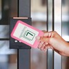 1 Pcs ID Badge Holder with Double-Sided Windows Vertical Hard