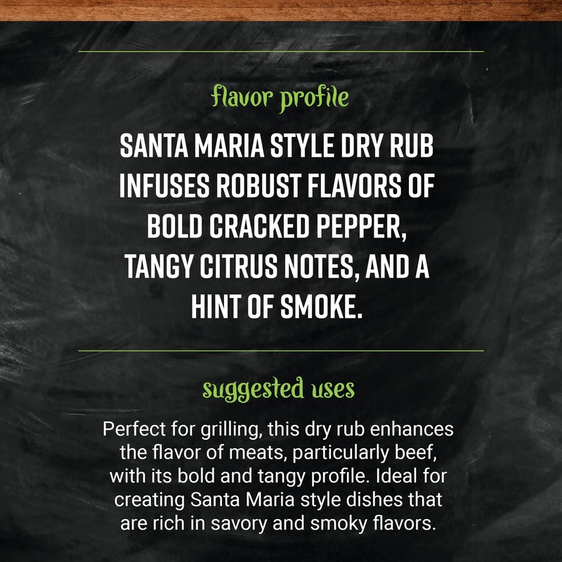 Frontier Santa Maria Style Dry Rub, 4.80 Ounce