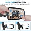 Nilight UTV Side Mirrors Offroad Rear View Mirrors Aluminum 2