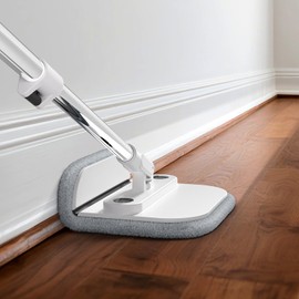 Mop and Bucket Set, Easy-to-use Spin Mop with Separate Dirty Water System, Deep-Cleaning Mops for Floors, Versatile Mops for Walls