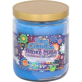Smoke Odor Exterminator Candle Nag Champa (3) 13oz Jars Free Shipping