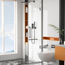 Alise Glass Shelf Brackets 2Pcs, Adjustable Shower Glass Clamps, Heavy Duty Clamp Holder, SUS304 Stainless Steel Brackets for 8-12mm Shelves, Polished Chrome