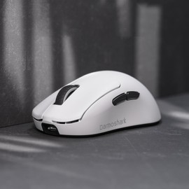 Darmoshark N7MAX Wireless Gaming Mouse,Tri-Mode 8K/USB-C/Bluetooth Mouse Up to 30000DPI,PAW3950 Optical Sensor Lightweight 49g,5 programmable Button,Computer Mouse for Laptop,PC,Mac-White
