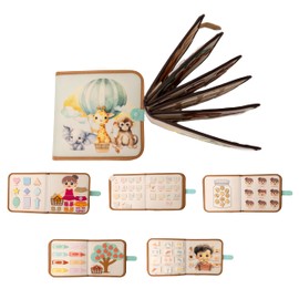 Busy Book for Toddlers 1-3, Toddler Toys, Montessori Toys, Game Changer Interactive Toddler Fun, Learning Curriculum, Let Them Book, Baby Essentials, Games, 2 Year Old Boy Girl Birthday Gift, Pastel