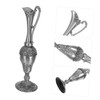 ULTECHNOVO Elegant Silver Plated Holy Water Container Luxurious Design for