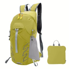 UTIAMIAOGONGO Small Hiking Backpack, 25L Lightweight Packable Hiking Daypack Cycling Hydration Backpack Travel Camping Back Pack for Men Women，Green