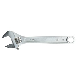 Seshin Buffalo DRAAK Adjustable Wrench 8 Inch 200mm with Wide Caliber Opening Plumbing Spanner Heavy Duty Professional Quality Hand Tool