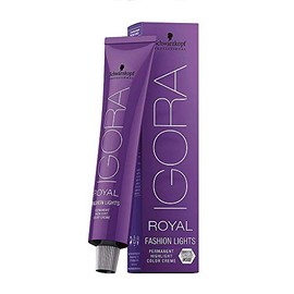 Schwarzkopf Igora Royal Fashion Lights Permanent Highlight Color Creme with Fibrebond Technology (L-89 Red Violet)