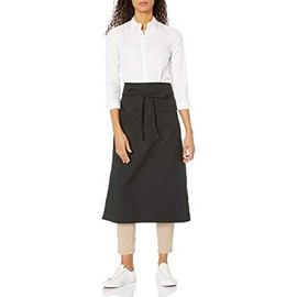Uncommon Threads Unisex 2 Pocket Bistro Apron, Black, One Size