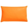 Luxury Polycotton Pair of Plain Pillowcase, 49cm x 74cm - Orange, Pack of 2
