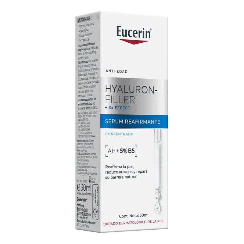 Eucerin Hyaluron-filler +3x Effect Serum Anti-arrugas Todo Tipo De Piel