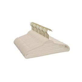 Velvet Adult Clothing Hangers, 100 Pack, Black, Non-Slip, Space Saving - Colour: Green, Style Type: 100