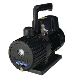 Mastercool 90062-BL Black Series 3 CFM Single Stage Vacuum Pump with Thermally Protected Motor, High-Volume Fan, and Oil Drain Valve – 110/120V, 60Hz