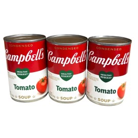 Campbell's Tomato Heart Healthy Condensed Soup 10.75 oz (3 cans)