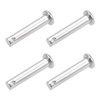 sourcing map 4 x Clevis Bolts Connection Hinge Pin Single