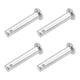 sourcing map 4 x Clevis Bolts Connection Hinge Pin Single Hole 304 Stainless Steel Flat Head 6 mm x 30 mm