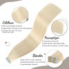 Jerriess Tape-In Real Hair Extensions, Salon Quality Tape-In Extensions, Real