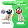 CNEO Inflatable Dog Cone Collar with Detachable Enhanced Anti-Licking Shield,