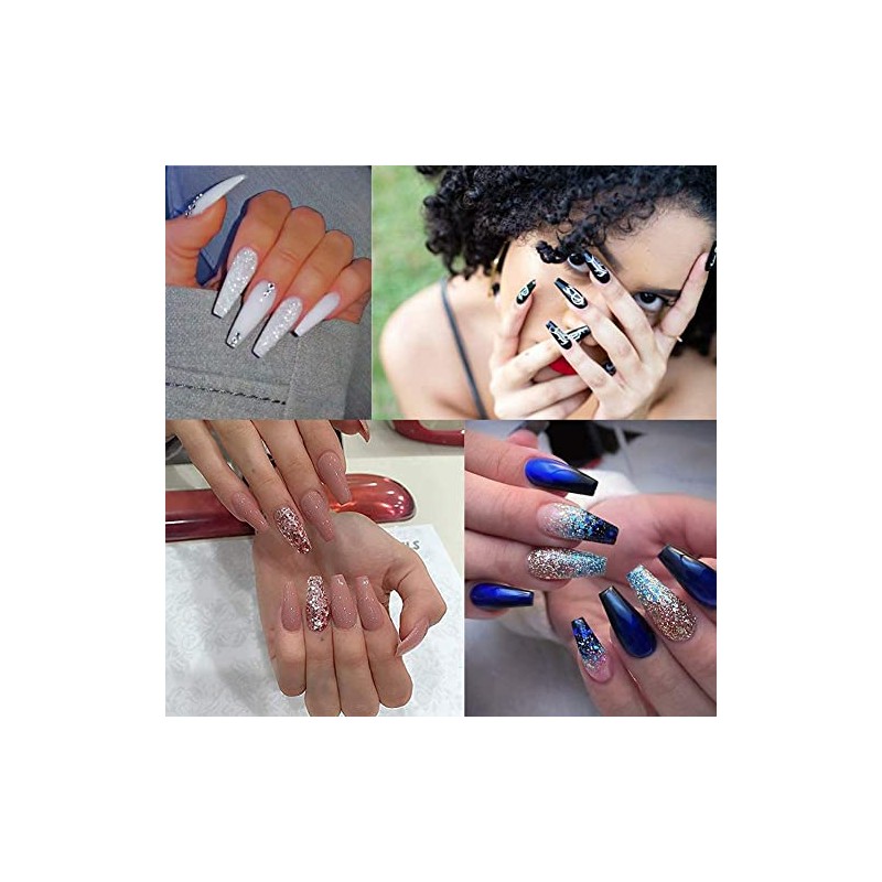 CHUANGOU 500 pieces nail stencils, extension golden stencils, for nail