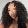 ISEE HAIR HD Lace Front Wigs Human Hair Kinky Curly