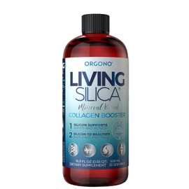 Living Silica, potenciador de colgeno para huesos, articulaciones, msculos, clavos de pelo y piel de doble fuerza, 500 mL (16.9 oz)                   