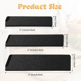 3 PCS Knife Covers or Sleeves Set, ABS Knife Blade Guard, Chef Knife Sheath, Universal Waterproof Kitchen Knife Sheath, Knife Protector Sleeve, Knife Edge Guard, 8 Inch, 6 Inch, 5 Inch