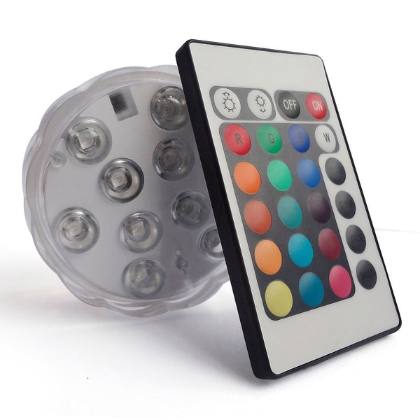 Creatrek Submersible LED Lights,Submersible Lights Remote Controlled RGB Changing Waterproof