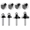 ROOCBIT 1/4 Inch Shank Roundover Edging Router Bit Set Woodworking