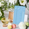 MXLINSW Minimalist Blue Wedding Shower Games Cards, He Said She