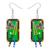 SHIGIE Acrylic Novelty Bowling Earrings Golf Baseball Billiard Dangle Ball