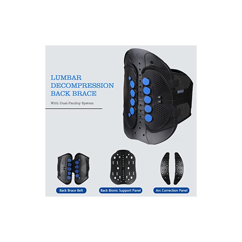 Nvorliy Soporte lumbar de espalda baja y sistema de doble