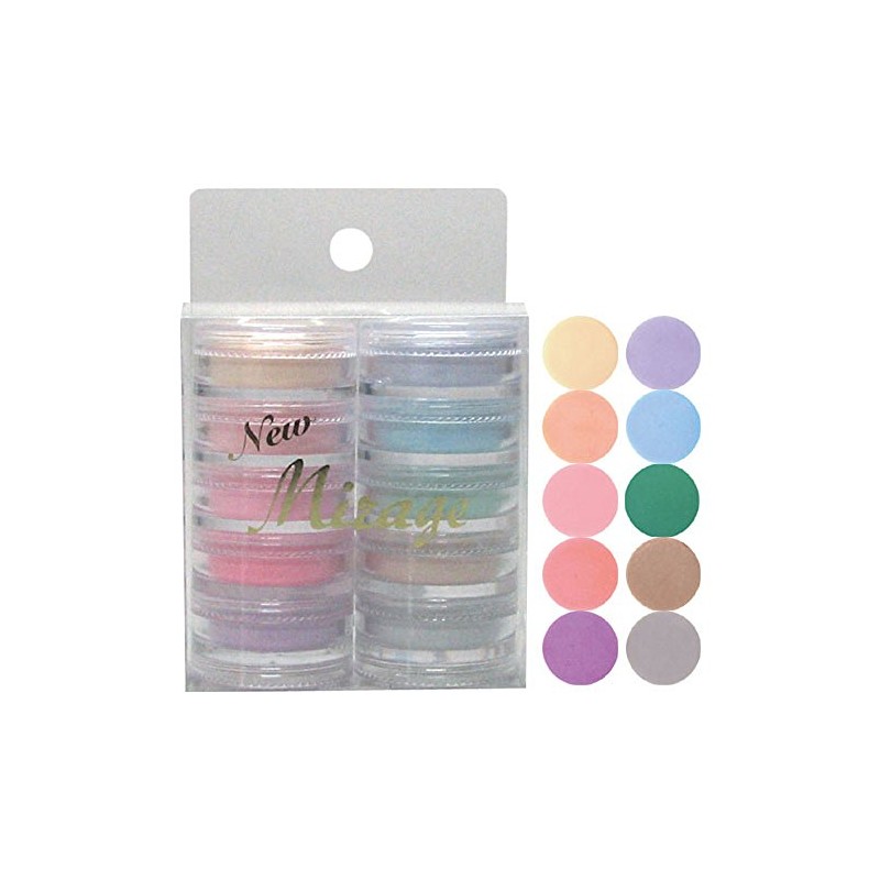 Mirage Color Powder, N/NBF, 0.1 oz (3.5 g) x 10