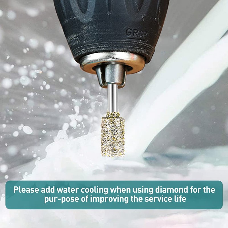 Diamond Grinding Burr Drill Bit Set for Dremel Rotary Tool